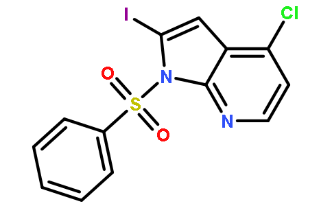 1-苯磺酰基-4-氯-2-碘-7-氮杂吲哚