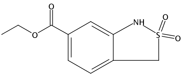 ethyl2,2-bis(oxidanylidene)-1,3-dihydro-2,1-benzothiazole-6-carboxylate