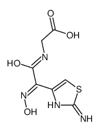 2-[[(2Z)-2-(2-amino-1,3-thiazol-4-yl)-2-hydroxyiminoacetyl]amino]acetic acid
