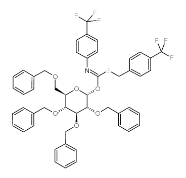 2,3,4,6-四-O-苄基-α-D-吡喃葡萄糖-对三氟甲基苄硫代-N-(对三氟甲基苯基)甲酰亚胺盐