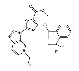Methyl 5-[6-(hydroxymethyl)-1H-benzimidazol-1-yl]-3-{(1R)-1-[2-(t rifluoromethyl)phenyl]ethoxy}-2-thiophenecarboxylate