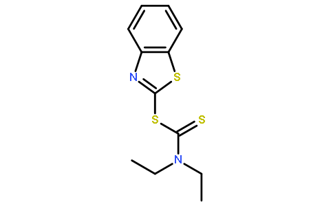 N,N-二乙基硫代氨基甲酰-2-苯并噻唑硫醚