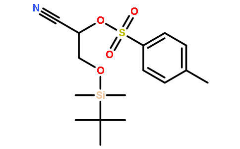 3-(tert-Butyldimethylsilyloxy)-2-hydroxy-2-O-tosyl-propanenitrile