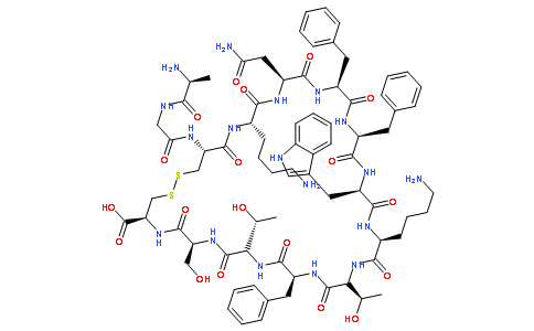 (D-TRP8,D-CYS14)-SOMATOSTATIN-14