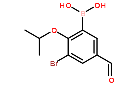 3-溴-2-异丙氧基-5-甲酰基苯基硼酸