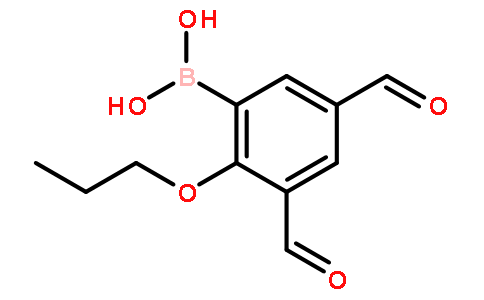3,5-二甲酰基-2-丙氧基苯硼酸