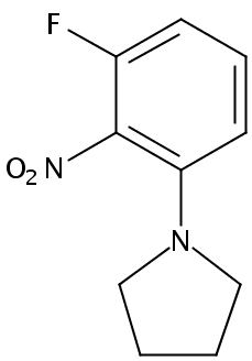 1-(3-fluoro-2-nitrophenyl)pyrrolidine