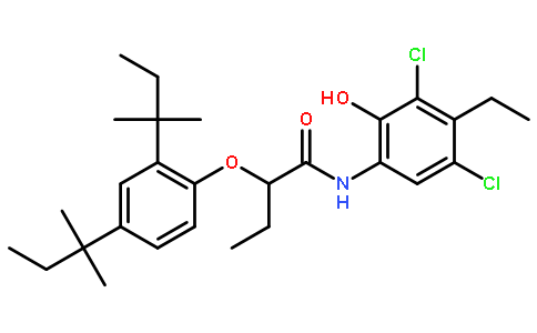 2-[2,4-双(1,1-二甲基丙基)苯氧基]-N-(3,5-二氯-4-乙基-2-羟基苯基)丁酰胺