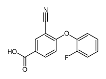 3-Cyano-4-(2-fluorophenoxy)benzoic acid