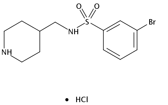 3-Bromo-N-(piperidin-4-ylmethyl)benzenesulfonamide hydrochloride