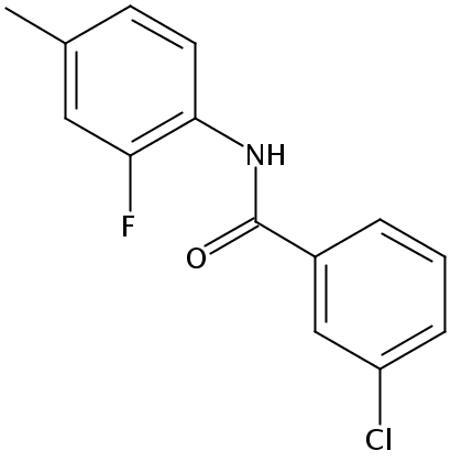 Benzamide, 3-chloro-N-(2-fluoro-4-methylphenyl)-