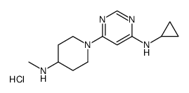 N-Cyclopropyl-6-(4-(methylamino)piperidin-1-yl)pyrimidin-4-amine hydrochloride