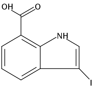 3-Iodo-1H-indole-7-carboxylic acid