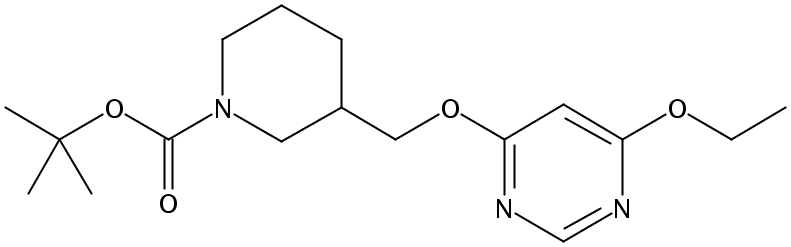 tert-Butyl 3-(((6-ethoxypyrimidin-4-yl)oxy)methyl)piperidine-1-carboxylate