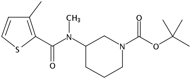 tert-Butyl 3-(N,3-dimethylthiophene-2-carboxamido)piperidine-1-carboxylate