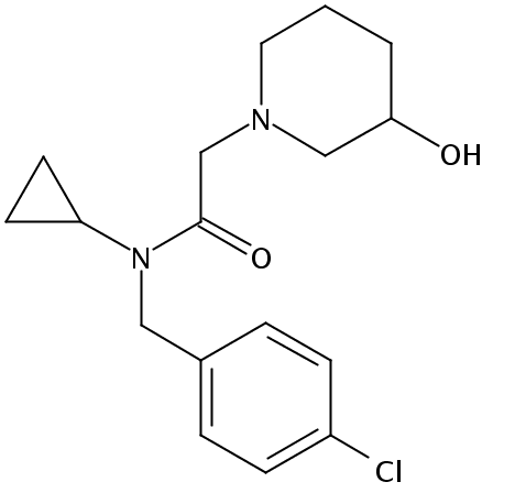 N-(4-Chlorobenzyl)-N-cyclopropyl-2-(3-hydroxypiperidin-1-yl)acetamide