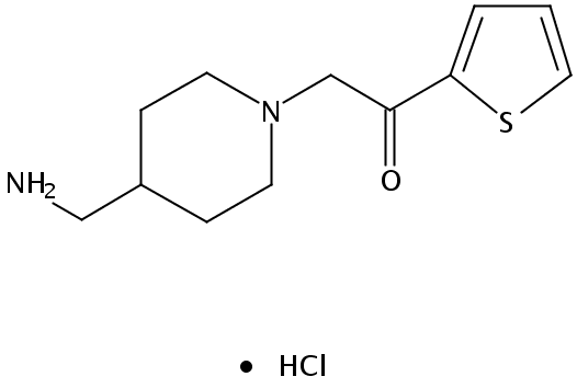 2-(4-(Aminomethyl)piperidin-1-yl)-1-(thiophen-2-yl)ethanone hydrochloride