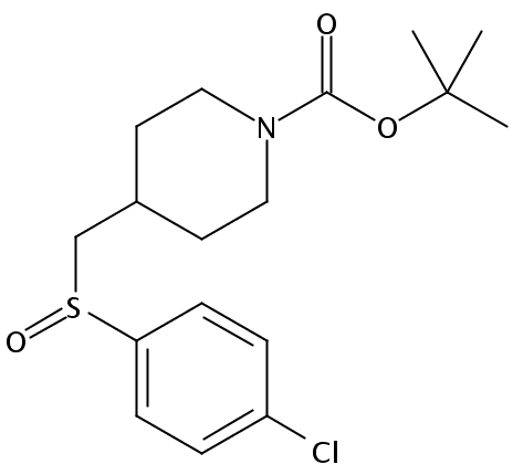 tert-Butyl 4-(((4-chlorophenyl)sulfinyl)methyl)piperidine-1-carboxylate