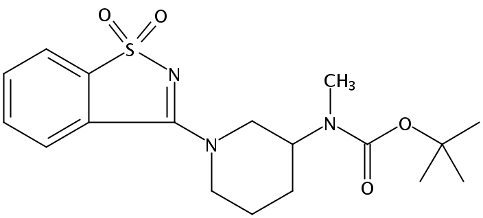 tert-Butyl (1-(1,1-dioxidobenzo[d]isothiazol-3-yl)piperidin-3-yl)(methyl)carbamate