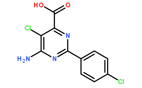 6-氨基-5-氯-2-(4-氯苯基)嘧啶-4-甲酸