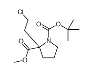1-叔丁基 2-甲基 2-(2-氯乙基)吡咯烷-1,2-二羧酸