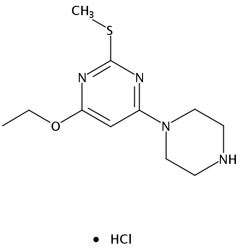 4-Ethoxy-2-(methylthio)-6-(piperazin-1-yl)pyrimidine hydrochloride