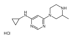 N-Cyclopropyl-6-(3-methylpiperazin-1-yl)pyrimidin-4-amine hydrochloride