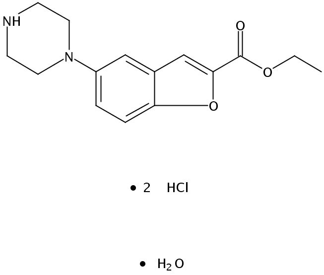 5-(哌嗪-1-基)苯并呋喃-2-羧酸乙酯二盐酸盐一水合物