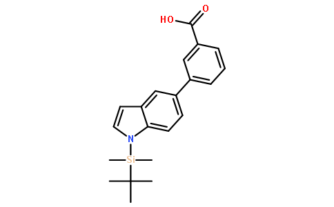 3-(1-(叔丁基 二甲基甲硅烷基)-1H-吲哚-5-基)苯甲酸