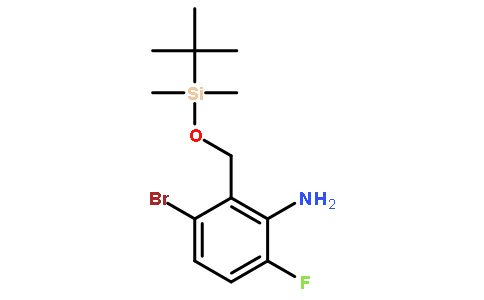 3-溴-2-((叔丁基二甲基甲硅烷基氧基)-甲基)-6-氟苯胺