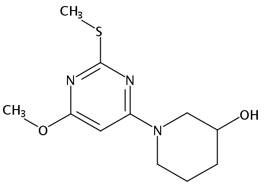 1-(6-Methoxy-2-(methylthio)pyrimidin-4-yl)piperidin-3-ol