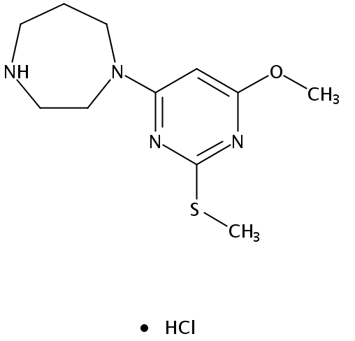 1-(6-Methoxy-2-(methylthio)pyrimidin-4-yl)-1,4-diazepane hydrochloride