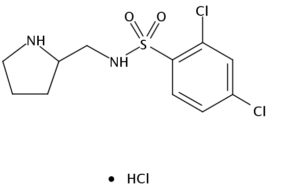 2,4-Dichloro-N-(pyrrolidin-2-ylmethyl)benzenesulfonamide hydrochloride