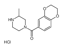 (2,3-Dihydrobenzo[b][1,4]dioxin-6-yl)(3-methylpiperazin-1-yl)methanone hydrochloride