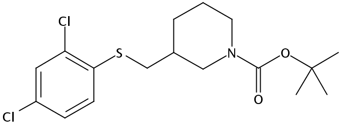 tert-Butyl 3-(((2,4-dichlorophenyl)thio)methyl)piperidine-1-carboxylate