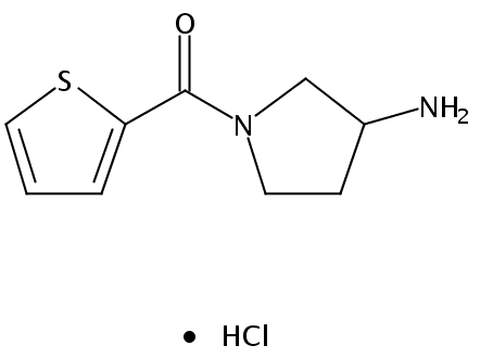 (3-Aminopyrrolidin-1-yl)(thiophen-2-yl)methanone hydrochloride
