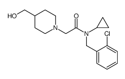 N-(2-Chlorobenzyl)-N-cyclopropyl-2-(4-(hydroxymethyl)piperidin-1-yl)acetamide