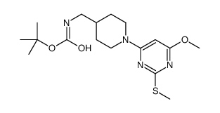 tert-Butyl ((1-(6-methoxy-2-(methylthio)pyrimidin-4-yl)piperidin-4-yl)methyl)carbamate