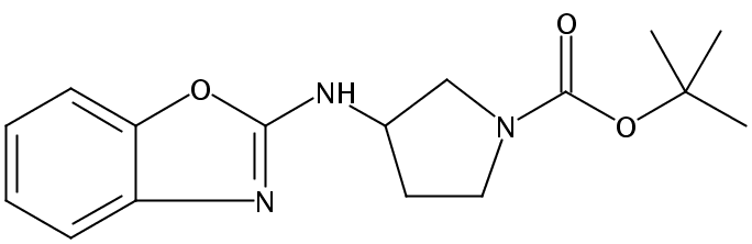 tert-Butyl 3-(benzo[d]oxazol-2-ylamino)pyrrolidine-1-carboxylate