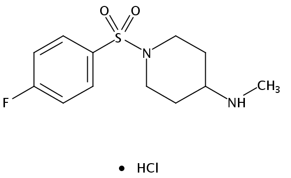 1-((4-Fluorophenyl)sulfonyl)-N-methylpiperidin-4-amine hydrochloride