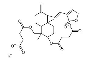 potassium,4-[[(1R,2R,4aR,5R,8aS)-2-(3-carboxypropanoyloxy)-1,4a-dimethyl-6-methylidene-5-[(E)-2-(5-oxo-2H-furan-4-yl)ethenyl]-3,4,5,7,8,8a-hexahydro-2H-naphthalen-1-yl]methoxy]-4-oxobutanoate