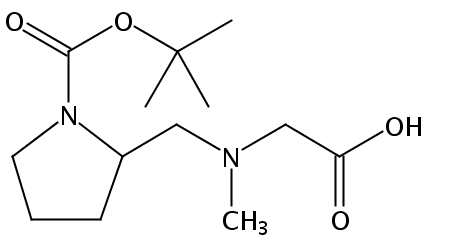 2-(((1-(tert-Butoxycarbonyl)pyrrolidin-2-yl)methyl)(methyl)amino)acetic acid