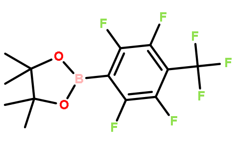 4,4,5,5-Tetramethyl-2-[2,3,5,6-tetrafluoro-4-(trifluoromethyl)phe nyl]-1,3,2-dioxaborolane
