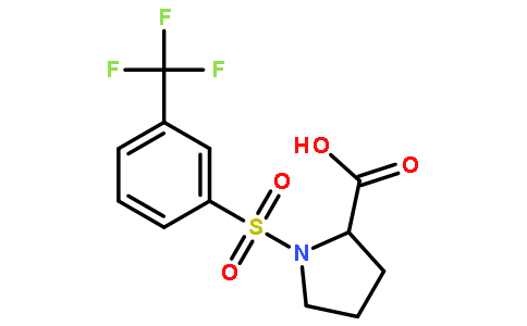 1-(3-(三氟甲基)苯磺酰基)脯氨酸