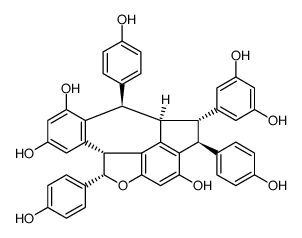 (3S,4S,4aR,5R,9bR,10S)-4-(3,5-Dihydroxyphenyl)-3,5,10-tris(4-hydr oxyphenyl)-3,4,4a,5,9b,10-hexahydro-11-oxabenzo[5,6]cyclohepta[1, 2,3,4-jkl]-as-indacene-2,6,8-triol