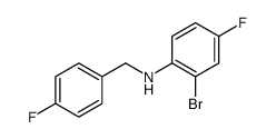2-bromo-4-fluoro-N-[(4-fluorophenyl)methyl]aniline