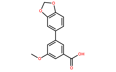 3-(苯并[d][1,3]二氧代-5-基)-5-甲氧基苯甲酸