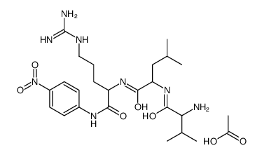 acetic acid,2-[(2-amino-3-methylbutanoyl)amino]-N-[5-(diaminomethylideneamino)-1-(4-nitroanilino)-1-oxopentan-2-yl]-4-methylpentanamide