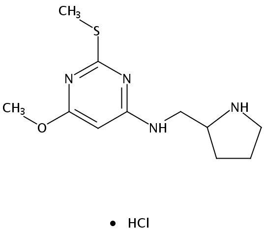 6-Methoxy-2-(methylthio)-N-(pyrrolidin-2-ylmethyl)pyrimidin-4-amine hydrochloride