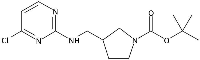 3-(((4-氯嘧啶-2-基)氨基)甲基)吡咯烷-1-羧酸叔丁酯